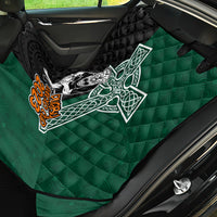 New Zealand Ireland Rugby Back Car Seat Cover Warrior Black Fern and Shamrocks World Cup 2023 LT9 - Wonder Print Shop