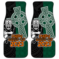 New Zealand Ireland Rugby Car Mats Warrior Black Fern and Shamrocks World Cup 2023 LT9 - Wonder Print Shop