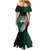 New Zealand Ireland Rugby Mermaid Dress Warrior Black Fern and Shamrocks World Cup 2023 - Wonder Print Shop