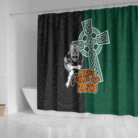 new-zealand-ireland-rugby-shower-curtain-warrior-black-fern-and-shamrocks-world-cup-2023