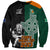 New Zealand Ireland Rugby Sweatshirt Warrior Black Fern and Shamrocks World Cup 2023 - Wonder Print Shop