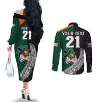 custom-france-south-africa-rugby-couples-matching-off-the-shoulder-long-sleeve-dress-and-long-sleeve-button-shirts-springboks-and-roosters-world-cup-2023-sporty-style