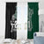 Custom New Zealand Ireland Rugby Window Curtain Warrior Black Fern and Shamrocks World Cup 2023 - Wonder Print Shop
