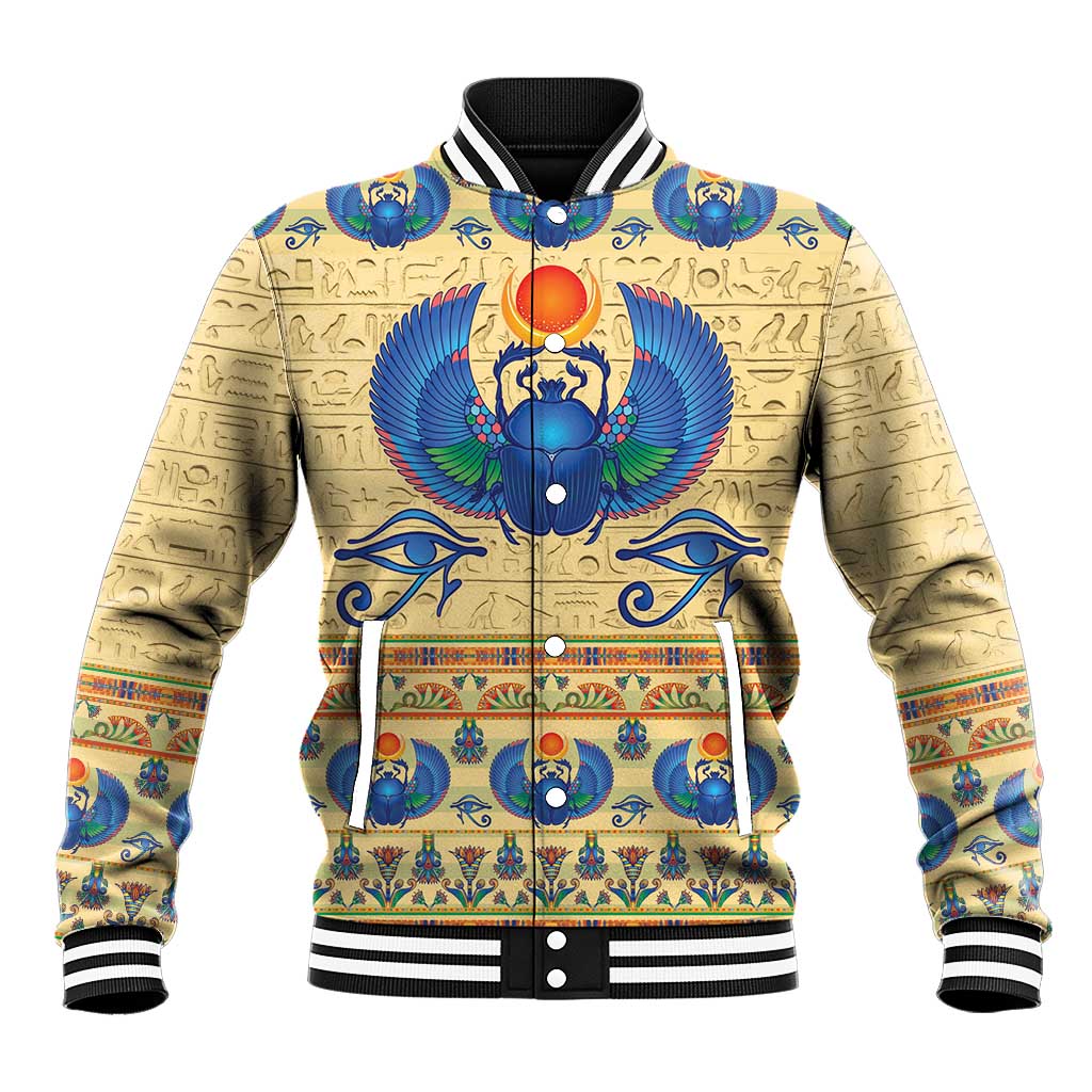 Ancient Egypt Scarab Beetle Baseball Jacket LT9 - Wonder Print Shop