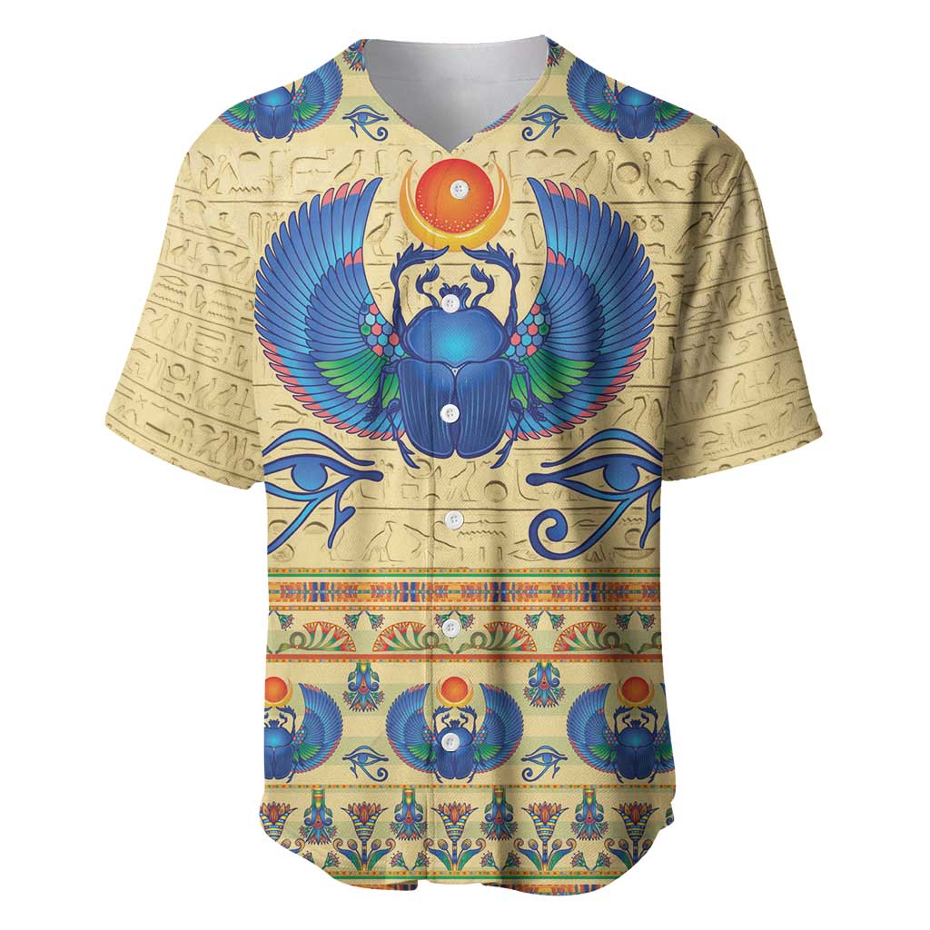 Ancient Egypt Scarab Beetle Baseball Jersey LT9 - Wonder Print Shop