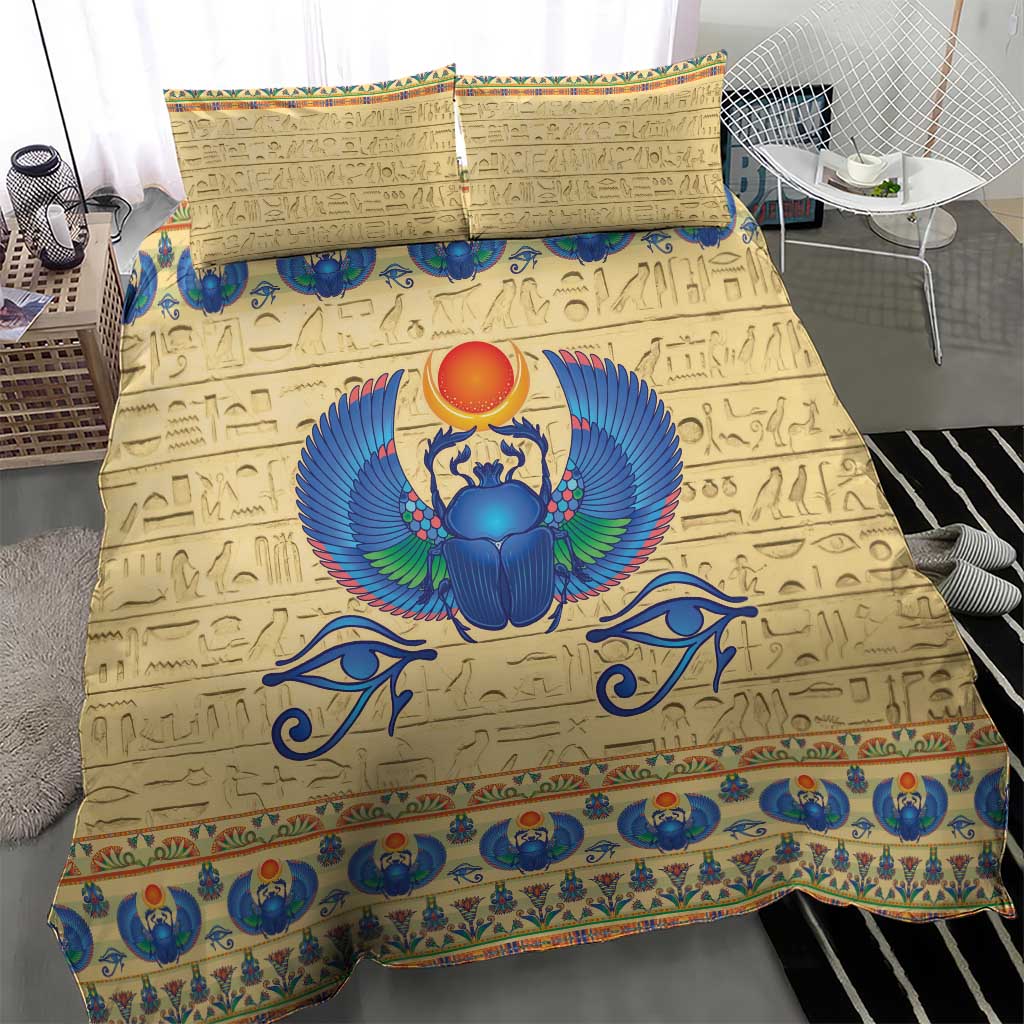 Ancient Egypt Scarab Beetle Bedding Set LT9 - Wonder Print Shop