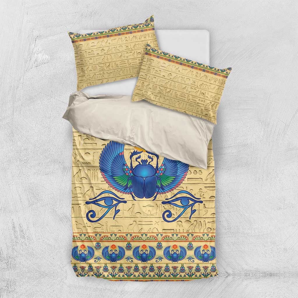 Ancient Egypt Scarab Beetle Bedding Set LT9 - Wonder Print Shop