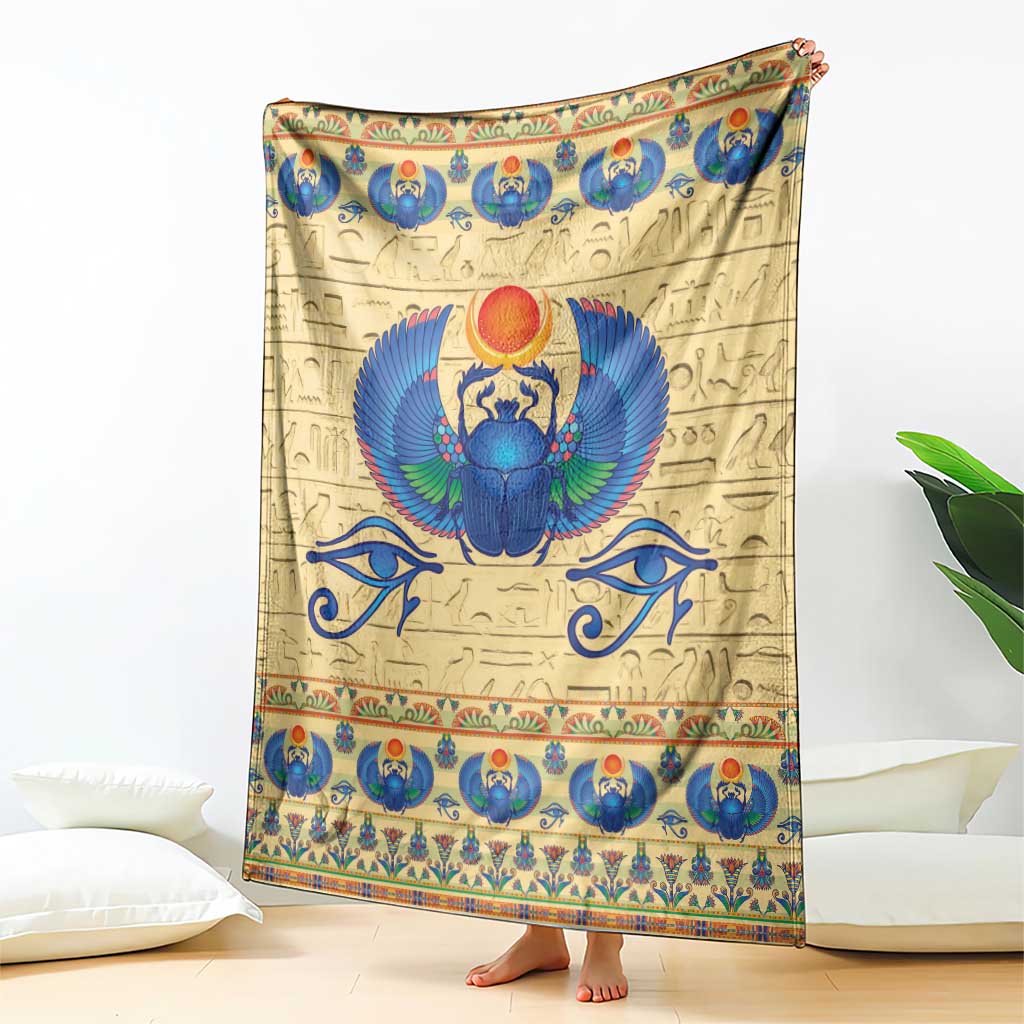 Ancient Egypt Scarab Beetle Blanket