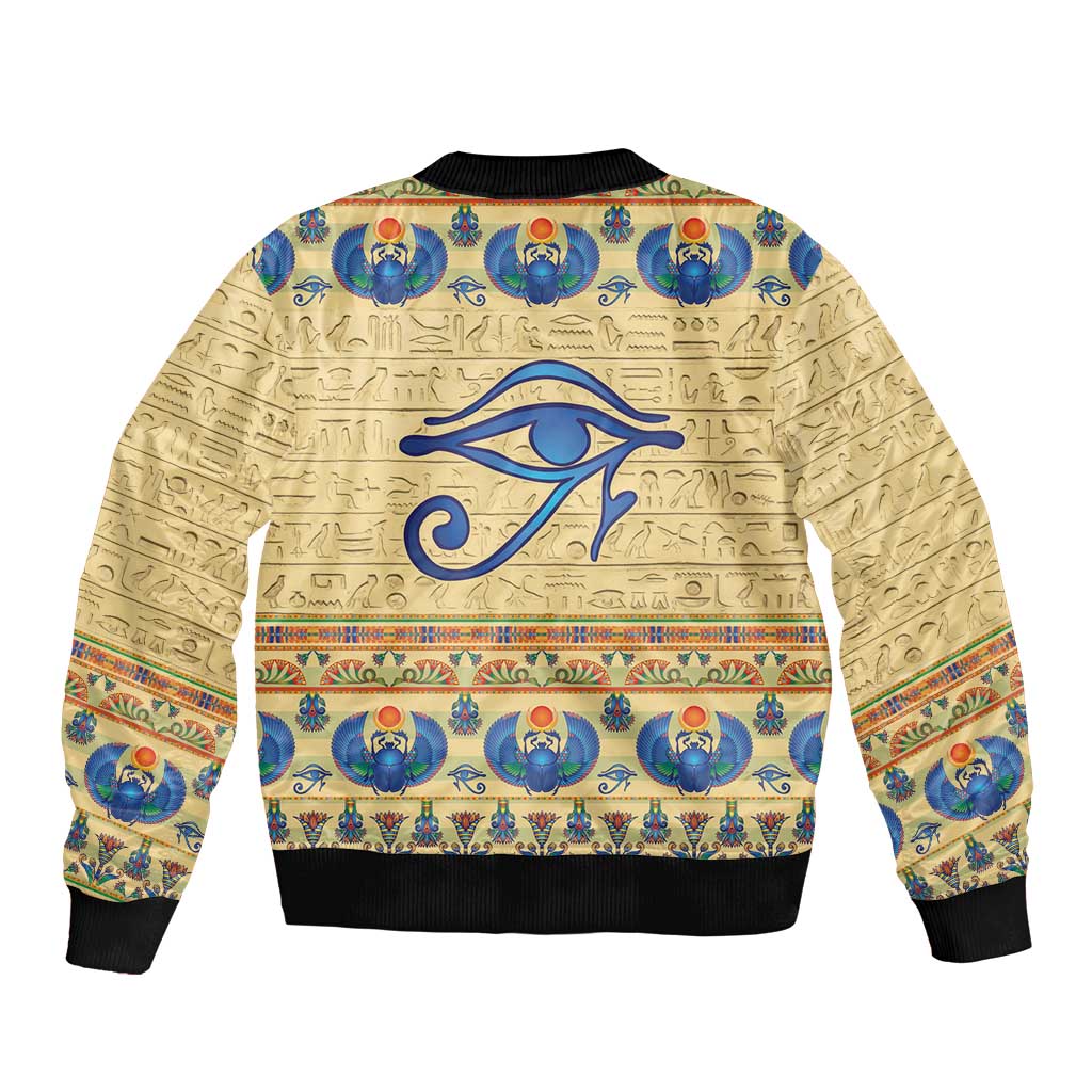 Ancient Egypt Scarab Beetle Bomber Jacket LT9 - Wonder Print Shop