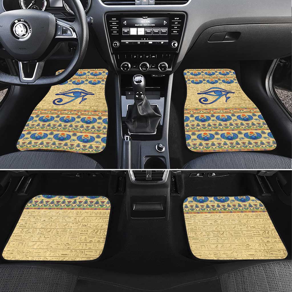 Ancient Egypt Scarab Beetle Car Mats LT9 - Wonder Print Shop