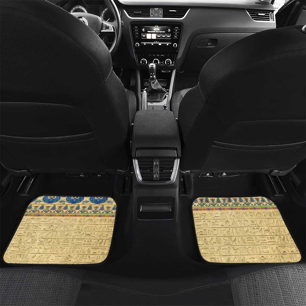 Ancient Egypt Scarab Beetle Car Mats LT9 - Wonder Print Shop