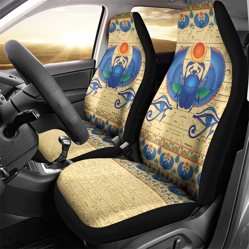 Ancient Egypt Scarab Beetle Car Seat Cover LT9 - Wonder Print Shop