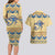 Ancient Egypt Scarab Beetle Couples Matching Long Sleeve Bodycon Dress and Hawaiian Shirt LT9 - Wonder Print Shop