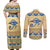 Ancient Egypt Scarab Beetle Couples Matching Off Shoulder Maxi Dress and Long Sleeve Button Shirt LT9 - Wonder Print Shop