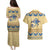 Ancient Egypt Scarab Beetle Couples Matching Puletasi and Hawaiian Shirt LT9 - Wonder Print Shop