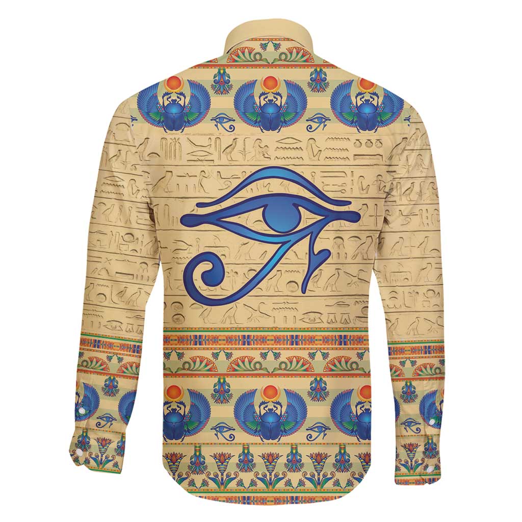 Ancient Egypt Scarab Beetle Family Matching Off Shoulder Maxi Dress and Hawaiian Shirt LT9 - Wonder Print Shop