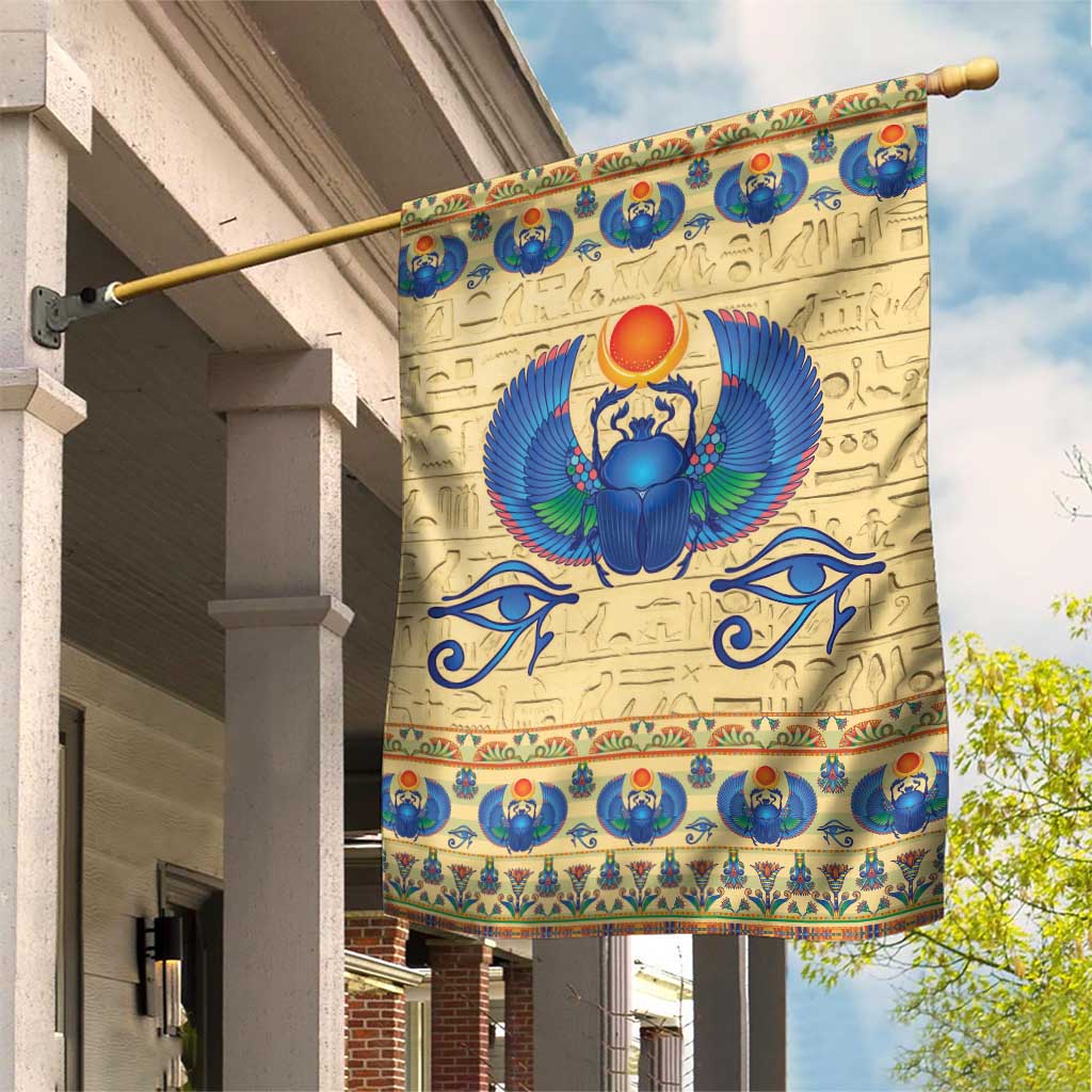 Ancient Egypt Scarab Beetle Garden Flag - Wonder Print Shop