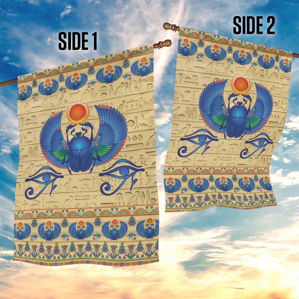 Ancient Egypt Scarab Beetle Garden Flag - Wonder Print Shop