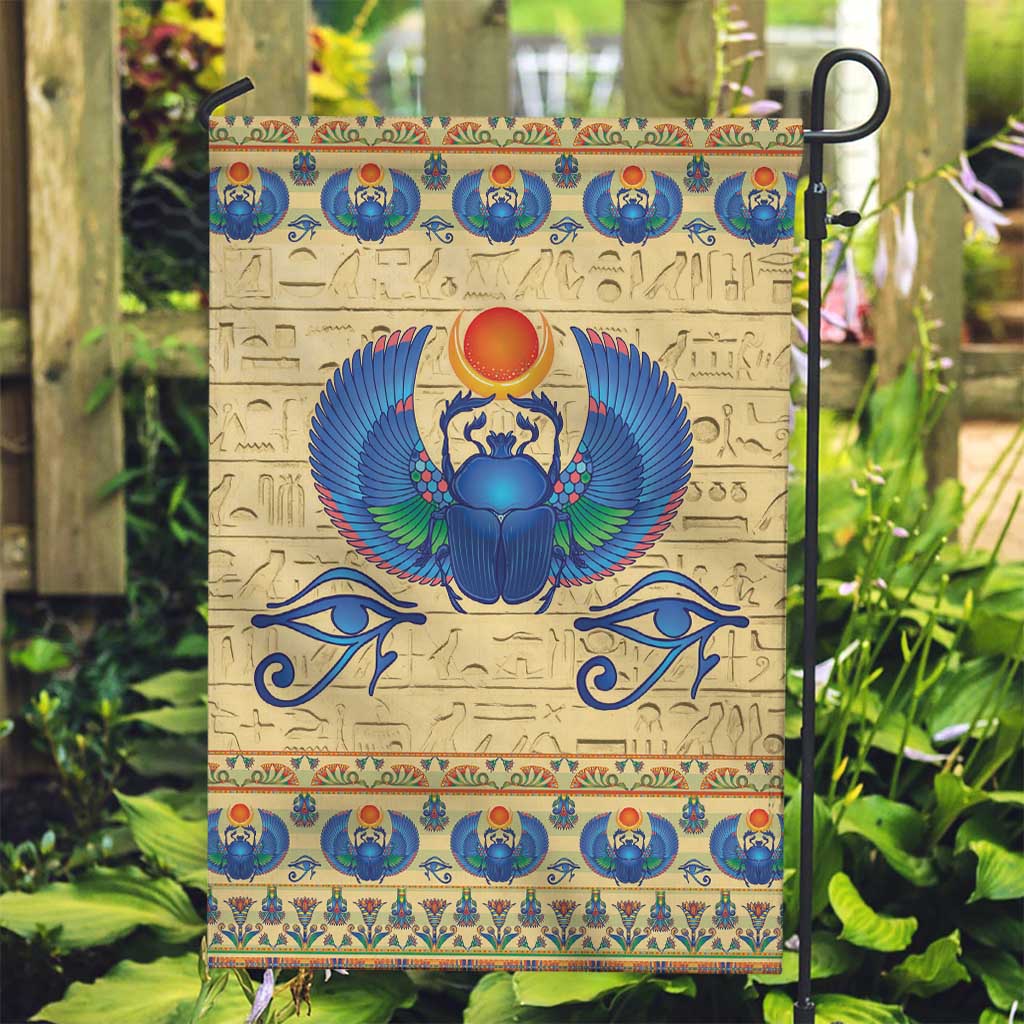 Ancient Egypt Scarab Beetle Garden Flag - Wonder Print Shop