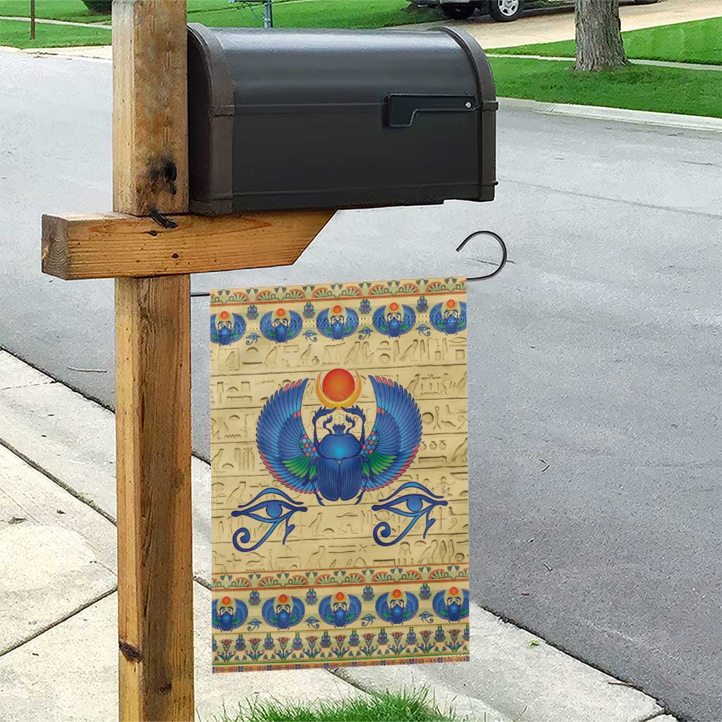 Ancient Egypt Scarab Beetle Garden Flag - Wonder Print Shop