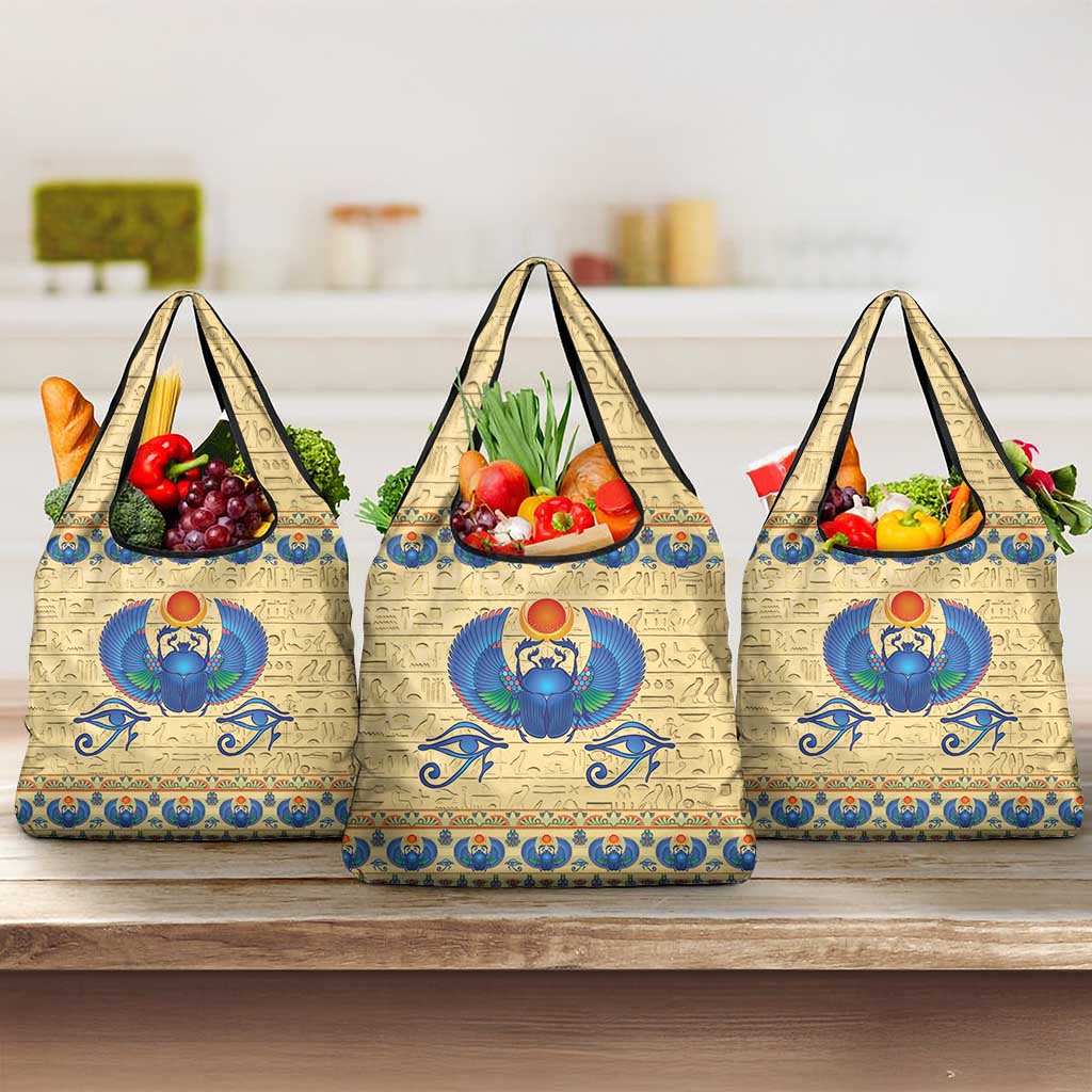 Ancient Egypt Scarab Beetle Grocery Bag