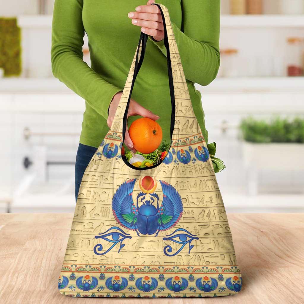 Ancient Egypt Scarab Beetle Grocery Bag