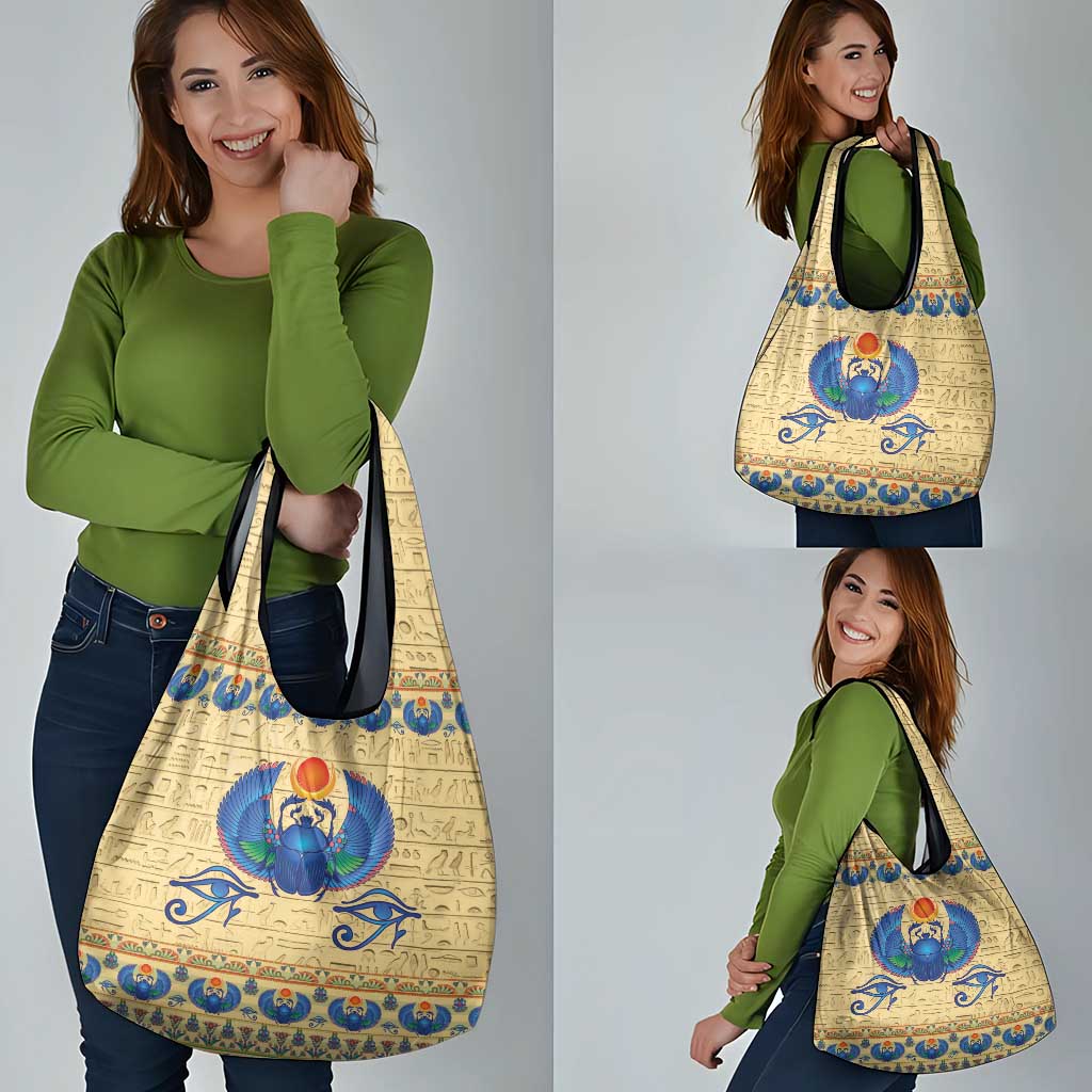 Ancient Egypt Scarab Beetle Grocery Bag