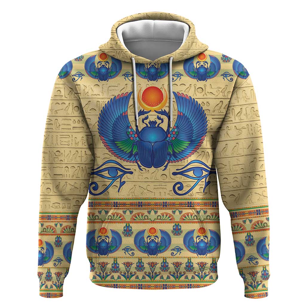 Ancient Egypt Scarab Beetle Hoodie - Wonder Print Shop