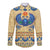 Ancient Egypt Scarab Beetle Long Sleeve Button Shirt - Wonder Print Shop