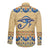 Ancient Egypt Scarab Beetle Long Sleeve Button Shirt - Wonder Print Shop