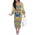 Ancient Egypt Scarab Beetle Off The Shoulder Long Sleeve Dress - Wonder Print Shop