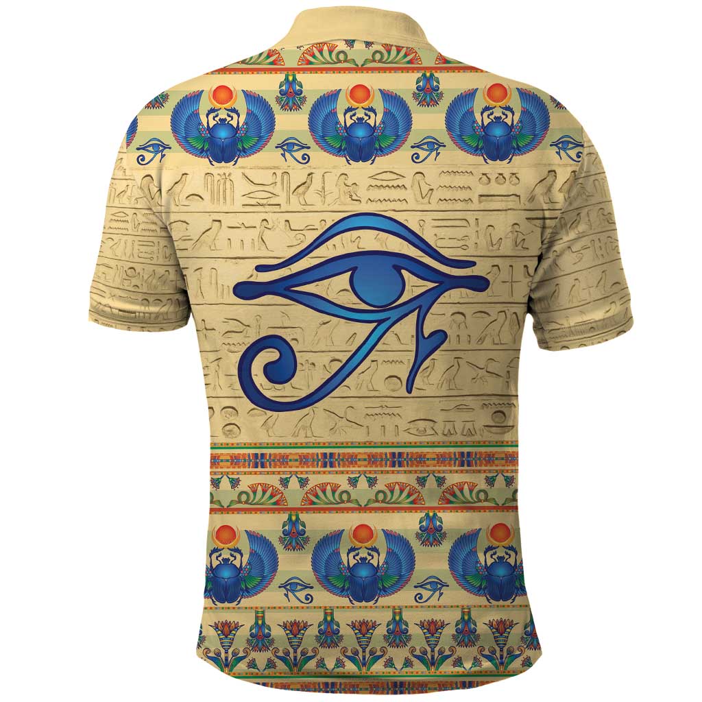 Ancient Egypt Scarab Beetle Polo Shirt - Wonder Print Shop