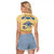 Ancient Egypt Scarab Beetle Raglan Cropped T Shirt - Wonder Print Shop