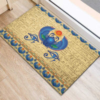 Ancient Egypt Scarab Beetle Rubber Doormat - Wonder Print Shop