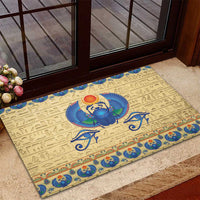 Ancient Egypt Scarab Beetle Rubber Doormat - Wonder Print Shop