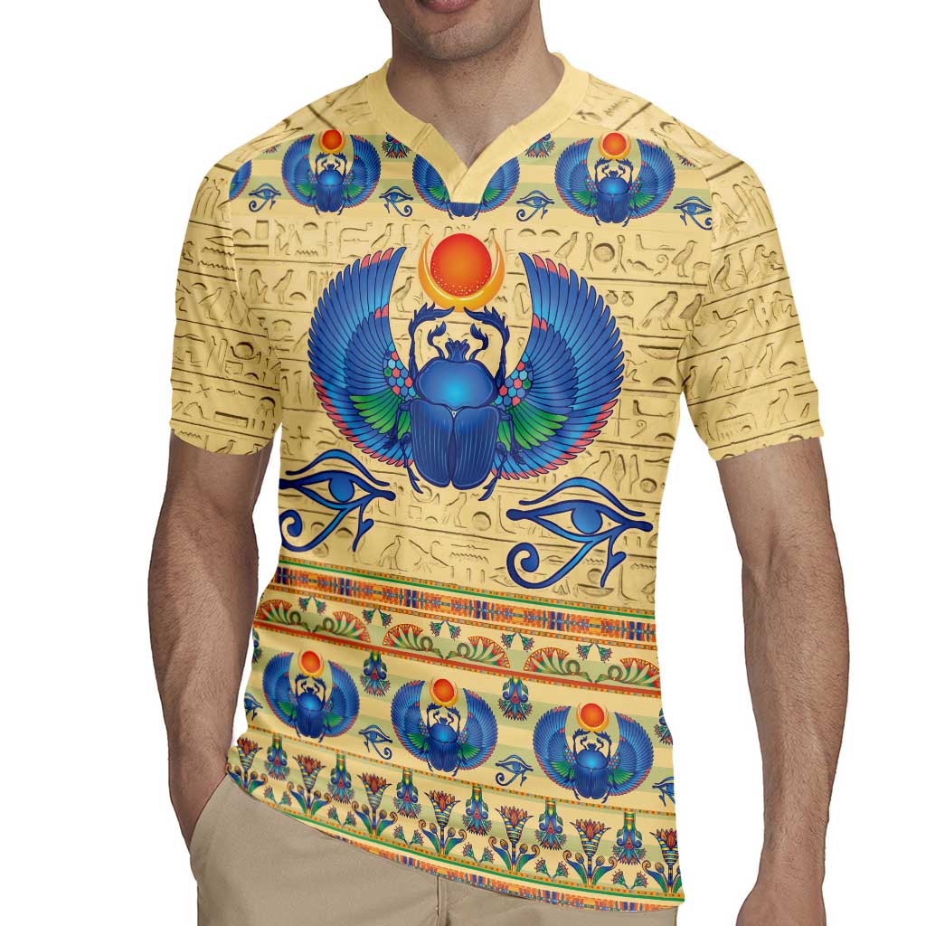 Ancient Egypt Scarab Beetle Rugby Jersey - Wonder Print Shop