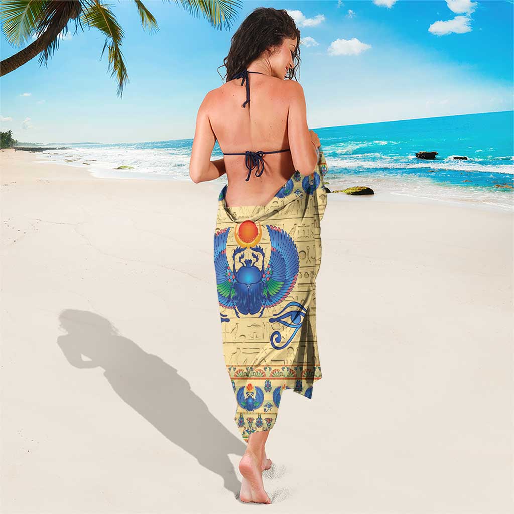 Ancient Egypt Scarab Beetle Sarong - Wonder Print Shop