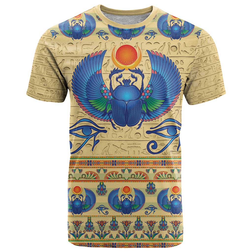 Ancient Egypt Scarab Beetle T Shirt - Wonder Print Shop