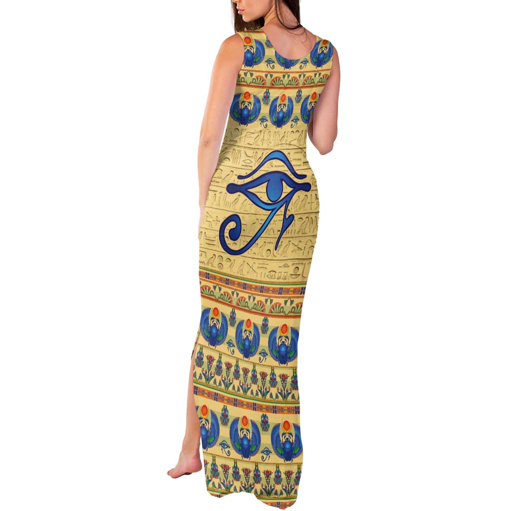Ancient Egypt Scarab Beetle Tank Maxi Dress - Wonder Print Shop