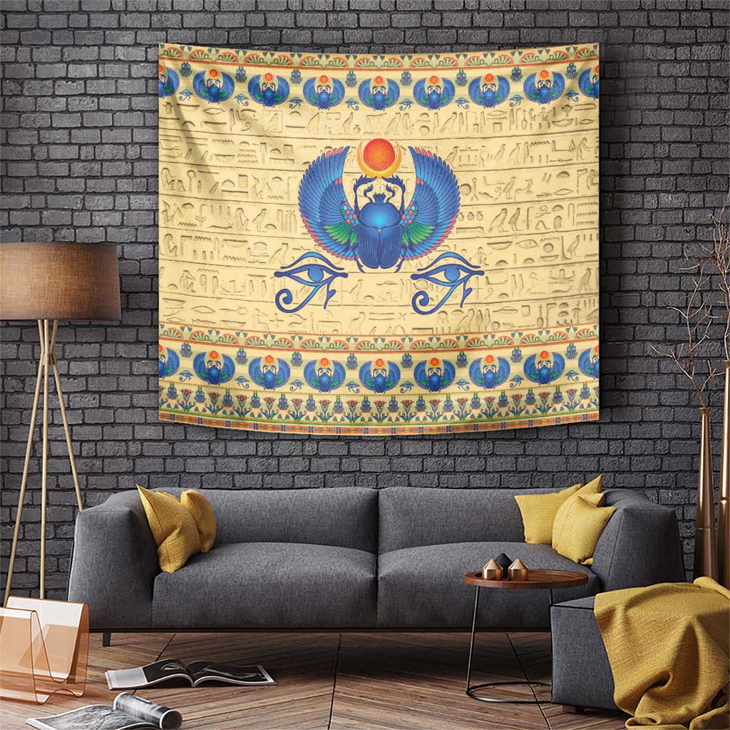 Ancient Egypt Scarab Beetle Tapestry - Wonder Print Shop