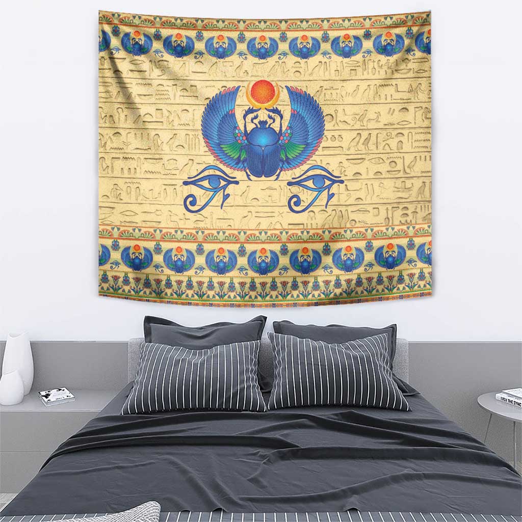 Ancient Egypt Scarab Beetle Tapestry - Wonder Print Shop