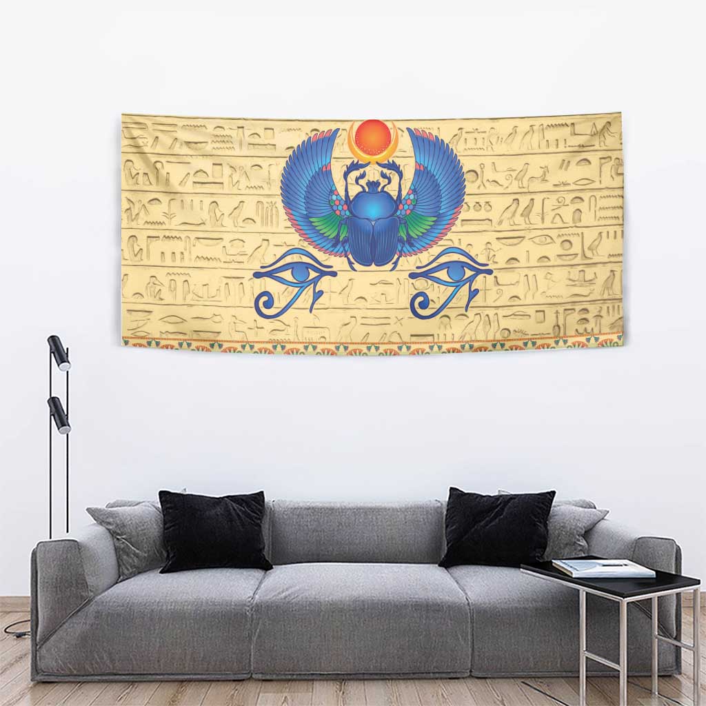 Ancient Egypt Scarab Beetle Tapestry - Wonder Print Shop