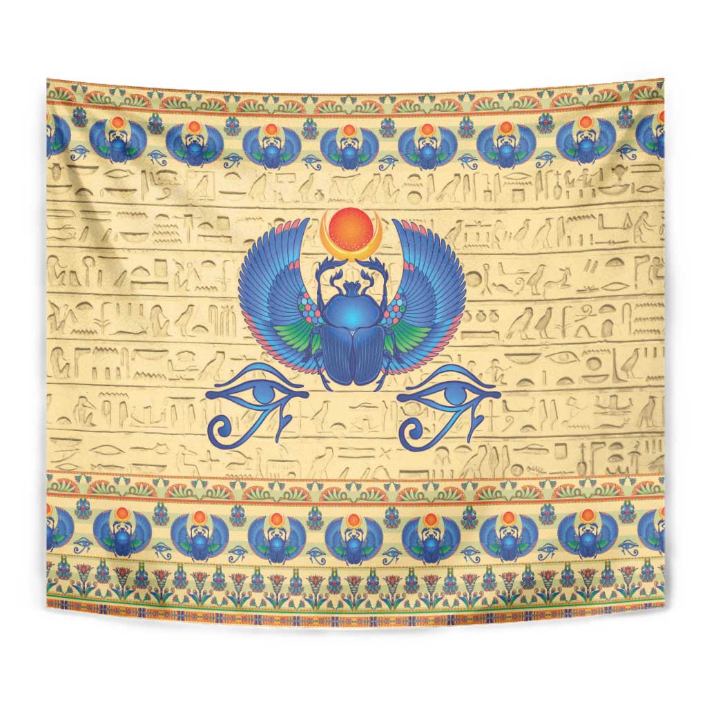 Ancient Egypt Scarab Beetle Tapestry - Wonder Print Shop
