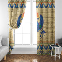 Ancient Egypt Scarab Beetle Window Curtain - Wonder Print Shop