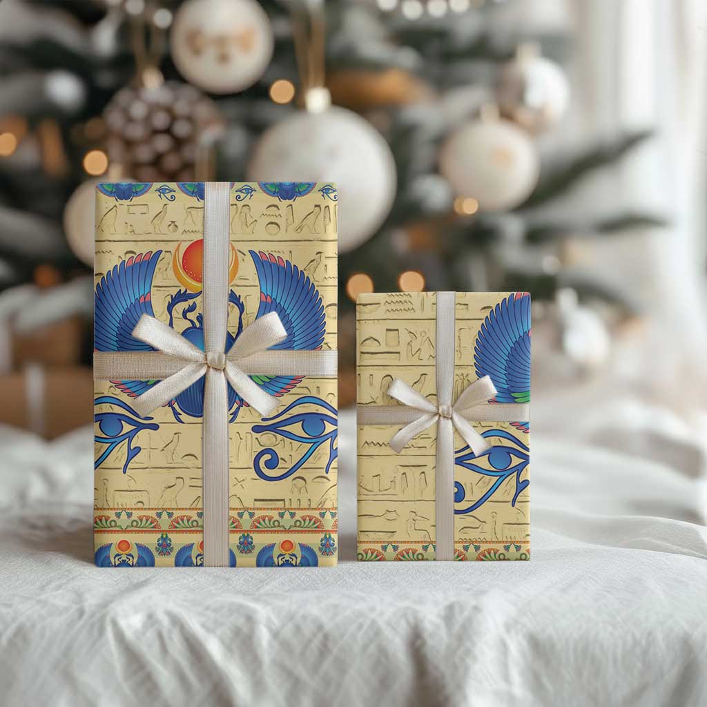 Ancient Egypt Scarab Beetle Wrapping Paper - Wonder Print Shop