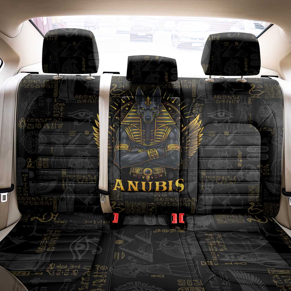 Anubis Egyptian God of Death Back Car Seat Cover LT9 - Wonder Print Shop