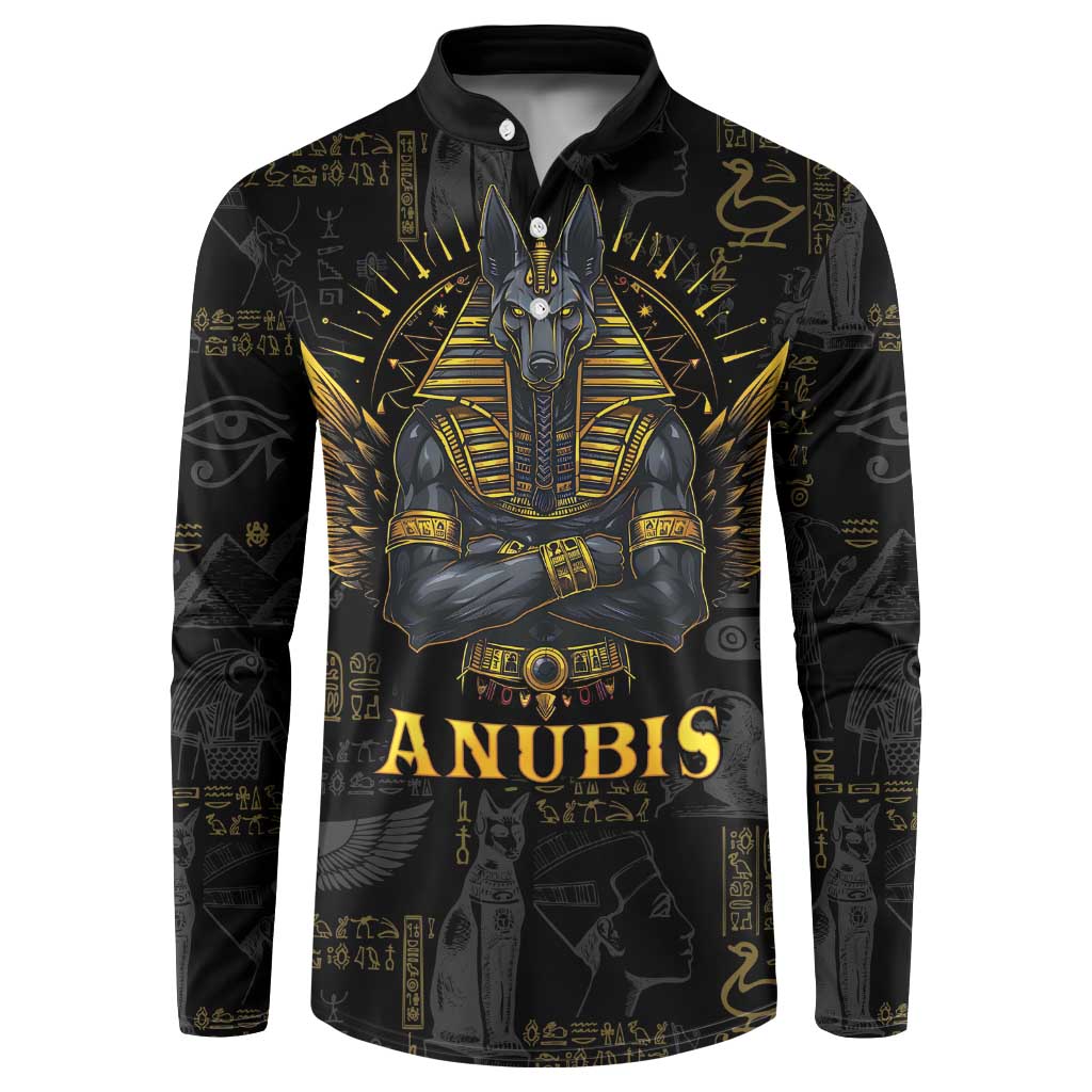 Anubis Egyptian God of Death Button Sweatshirt LT9 - Wonder Print Shop