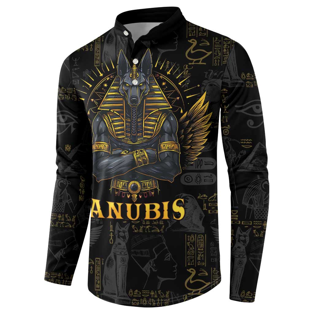 Anubis Egyptian God of Death Button Sweatshirt LT9 - Wonder Print Shop