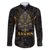 Anubis Egyptian God of Death Family Matching Long Sleeve Bodycon Dress and Hawaiian Shirt LT9 - Wonder Print Shop