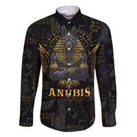 Anubis Egyptian God of Death Family Matching Off The Shoulder Long Sleeve Dress and Hawaiian Shirt - Wonder Print Shop